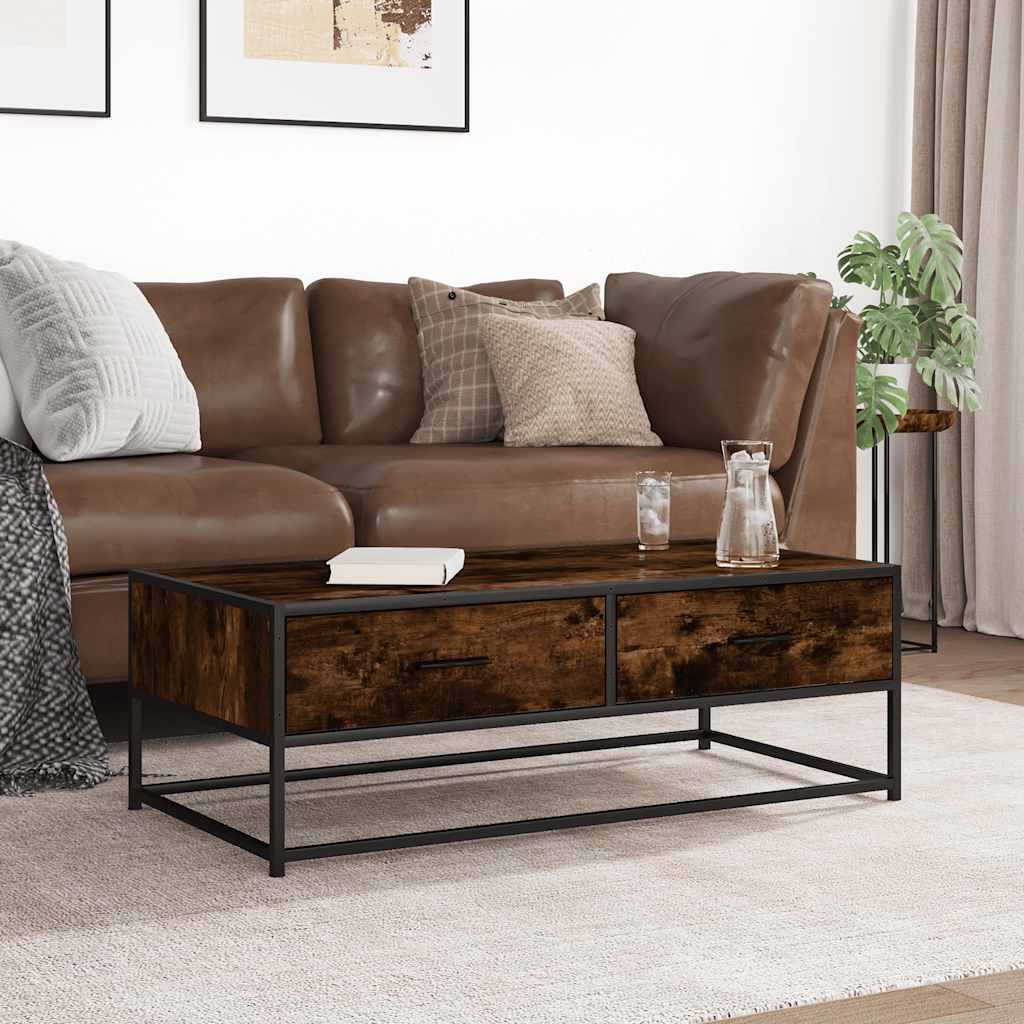 Mesa de centro HKH en derivados de madera/roble ahumado en metal