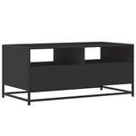 HKH Mesa de Centro em Derivados de em Madeira/ Preto em Metal