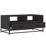 HKH Mesa de Centro em Derivados de em Madeira/ Preto em Metal
