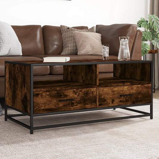 Mesa de centro HKH en derivados de madera/roble ahumado en metal