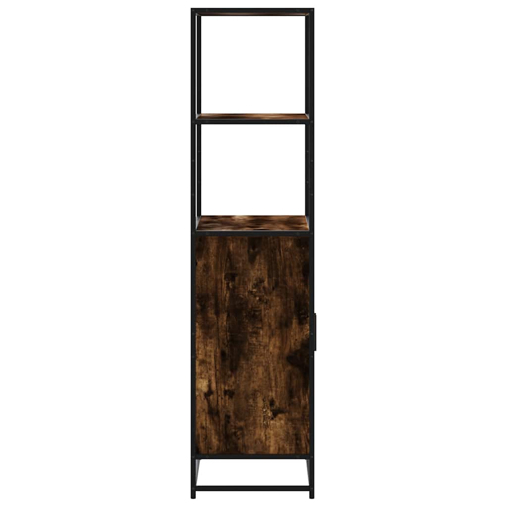 HKH Armário Alto em derivados de Madeira, Metal 68 X 35 X 139 Cm - Carvalho Fumado