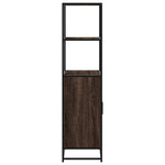 Armario alto HKH de madera, metal 68 x 35 x 139 cm - Roble Marrón