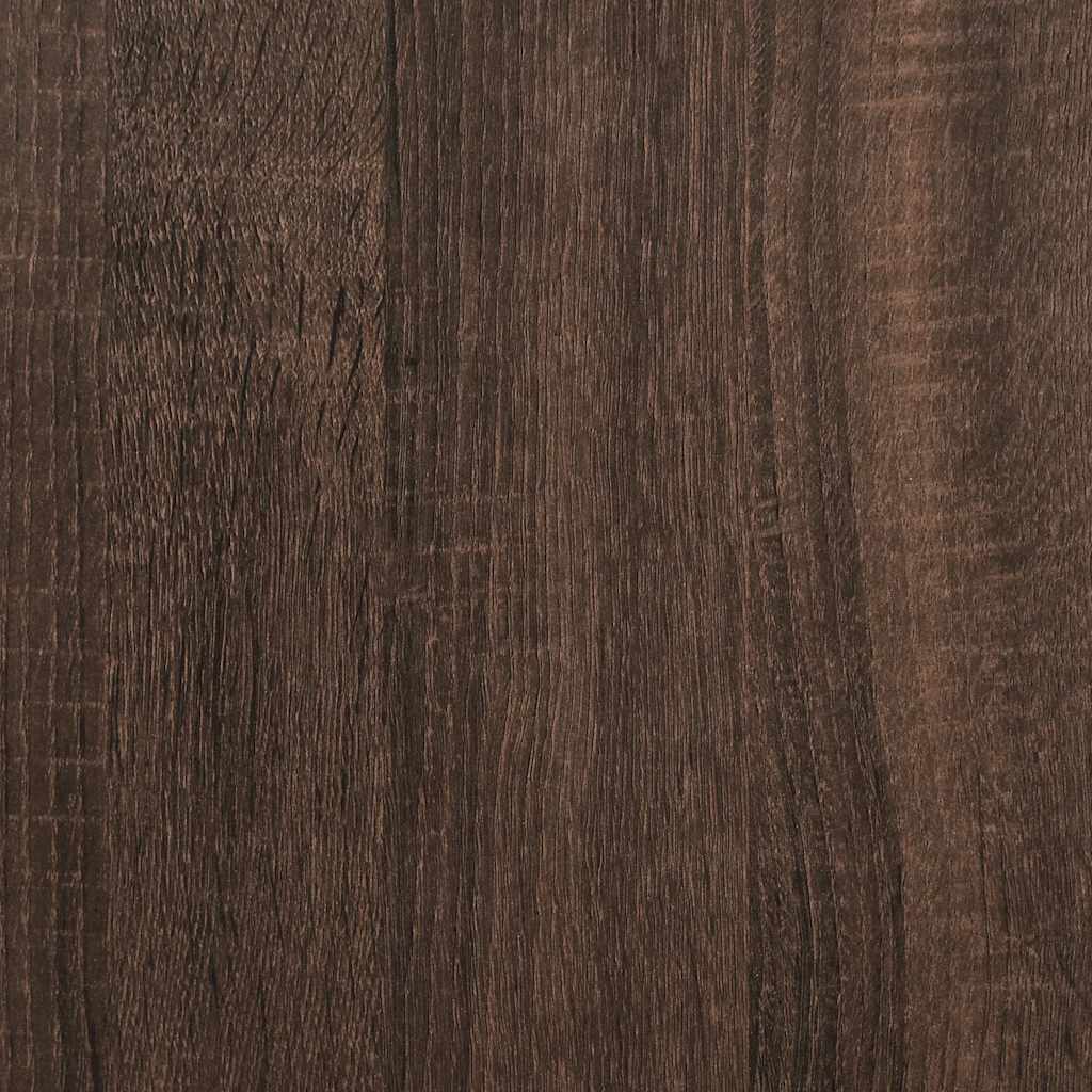 Armario alto HKH de madera, metal 68 x 35 x 139 cm - Roble Marrón