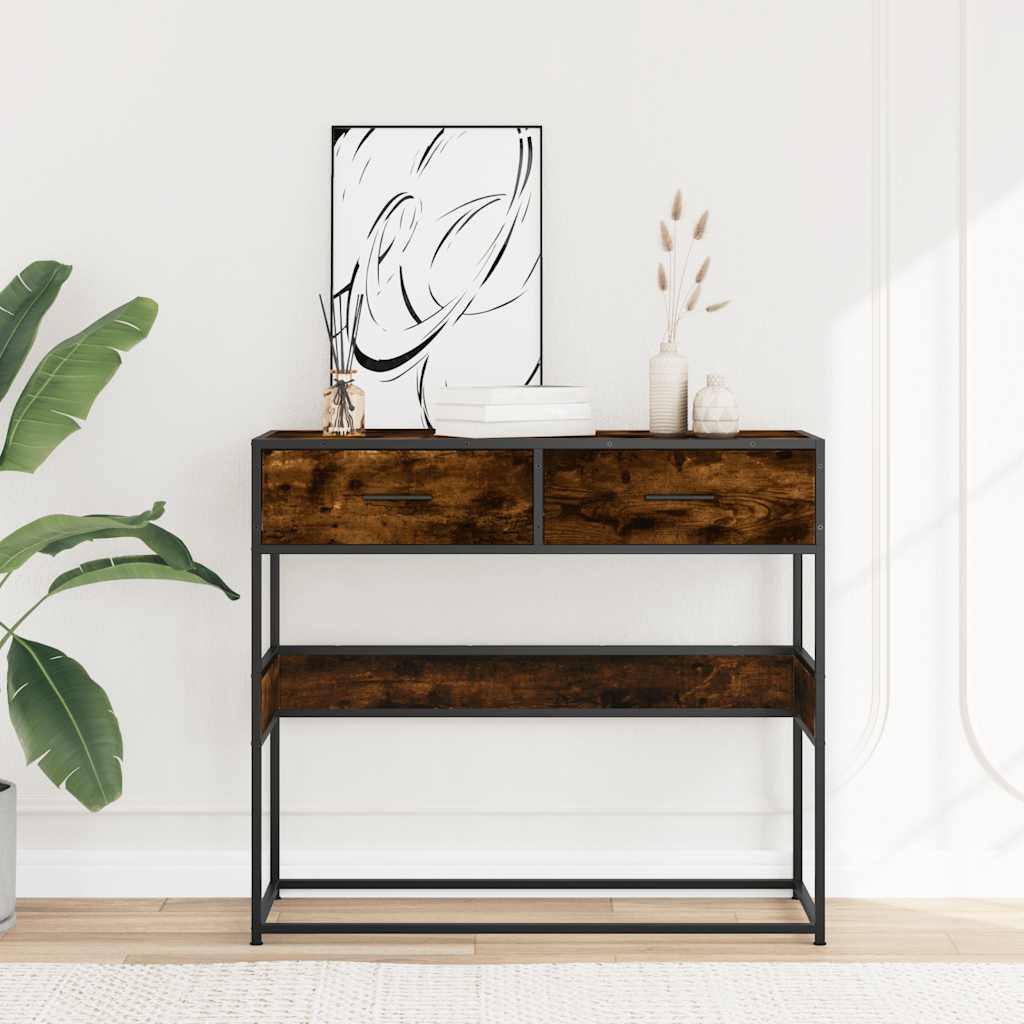 Mesa auxiliar HKH en roble ahumado y derivados de la madera