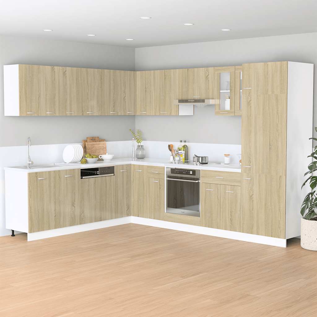 HKH Mueble para Horno Color Roble - 60x46x81,5 Cm