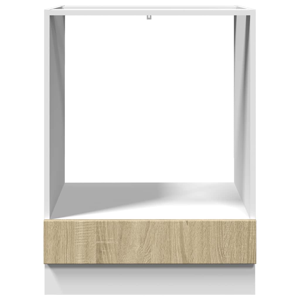 HKH Armário para Forno Cor em Carvalho - 60x46x81,5 Cm