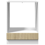 HKH Armário para Forno Cor em Carvalho - 60x46x81,5 Cm