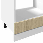 HKH Armário para Forno Cor em Carvalho - 60x46x81,5 Cm