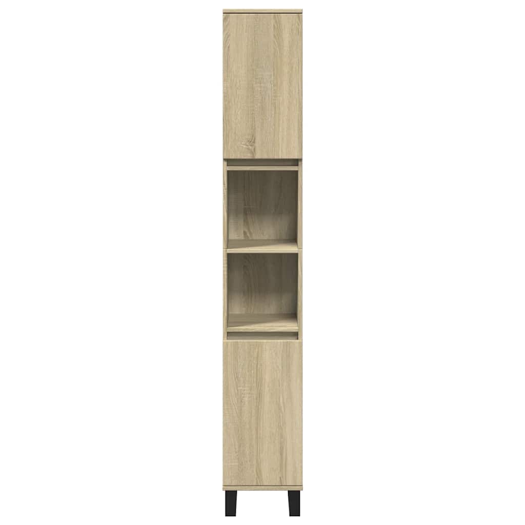 HKH Armario de Baño Roble Sonoma - 30x30x190 Cm