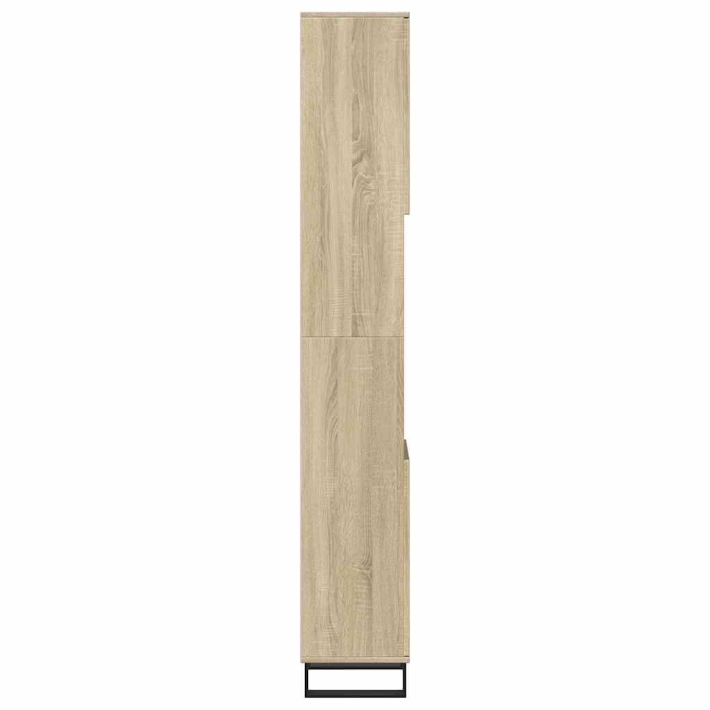 HKH Armario de Baño Roble Sonoma - 30x30x190 Cm