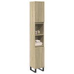 HKH Armario de Baño Roble Sonoma - 30x30x190 Cm