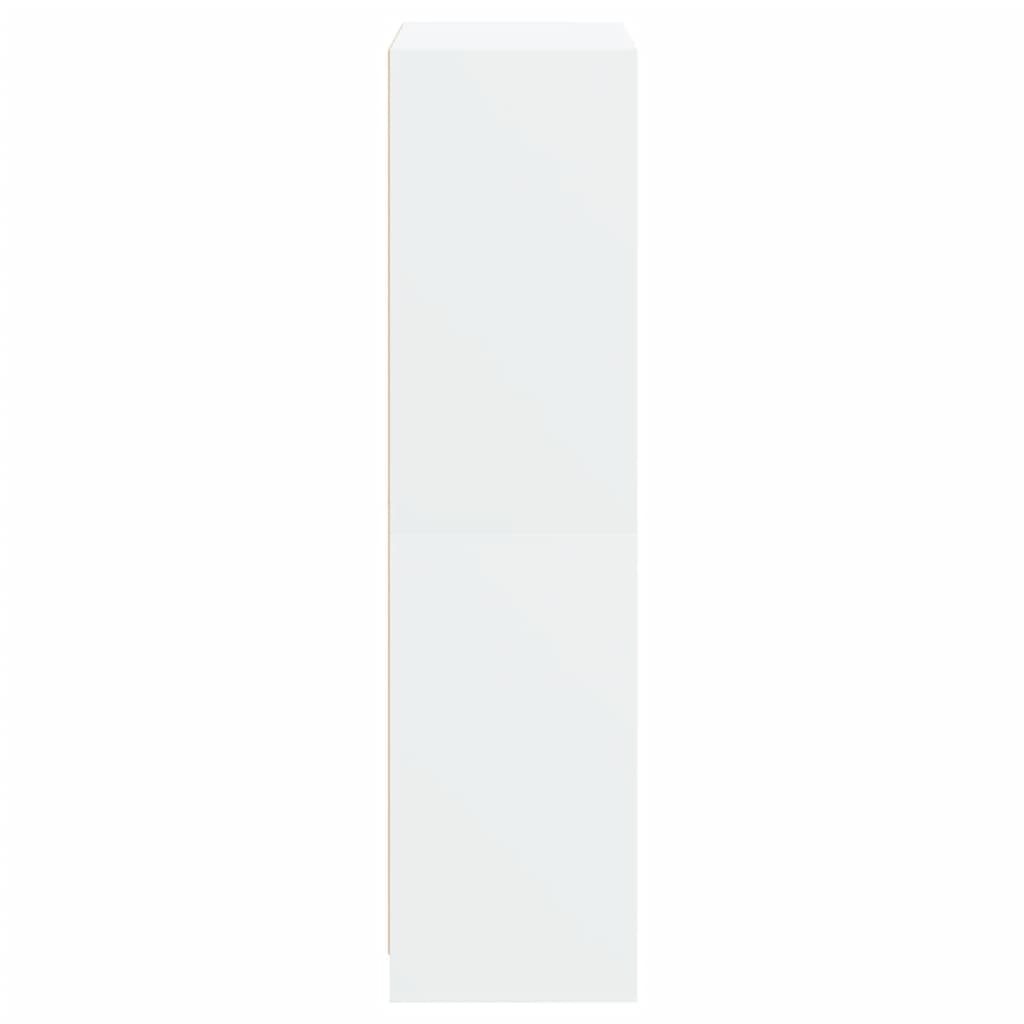 HKH Armário Alto em derivados de Madeira, Vidro 68 X 37 X 142 Cm - Branco