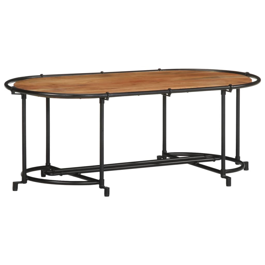 Mesa de centro HKH de madera de acacia maciza
