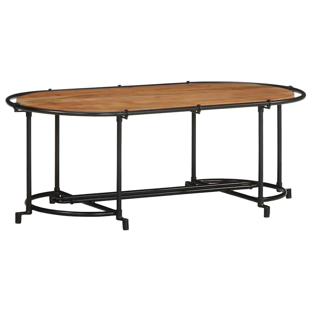 Mesa de centro HKH de madera de acacia maciza