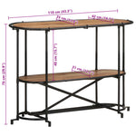 Mesa auxiliar HKH de acacia maciza