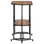 Mesa auxiliar HKH de acacia maciza