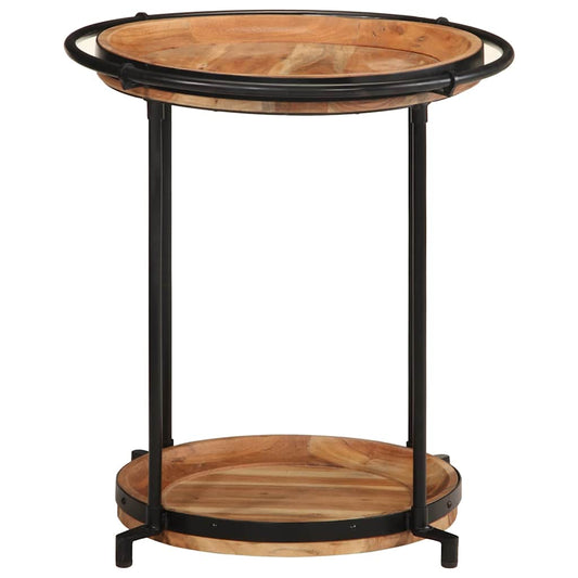 Mesa auxiliar HKH de acacia maciza