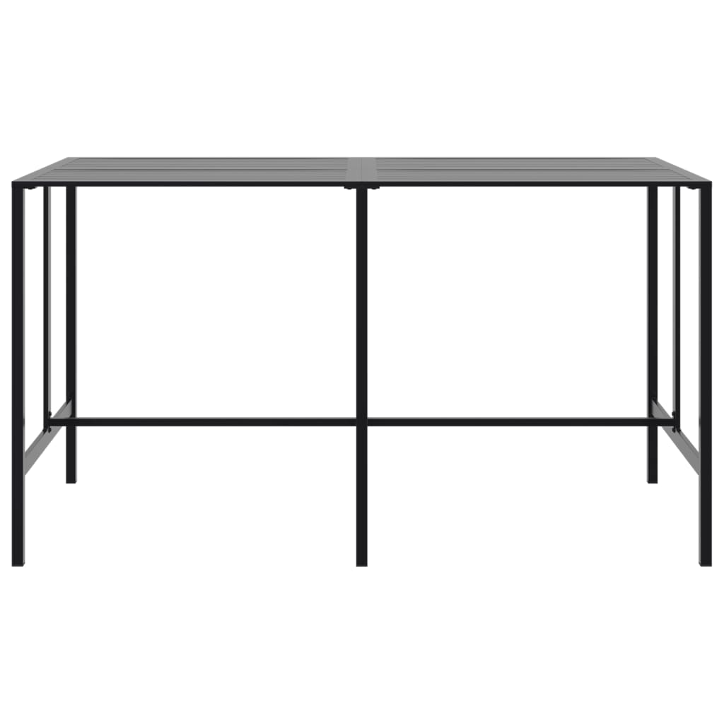 HKH Mesa de Bar Aço Revestido a Pó - Preto