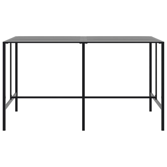 HKH Mesa de Bar Aço Revestido a Pó - Preto