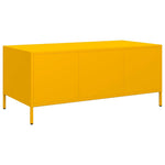 HKH Mesa Centro Laminado Frio Amarelo Mostarda em Aço