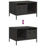 HKH Mesa de Centro Laminado a Frio Preto em Aço