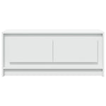 HKH Mesa de Centro com Luzes Led em Derivados de em Madeira - Branco
