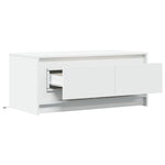 HKH Mesa de Centro com Luzes Led em Derivados de em Madeira - Branco