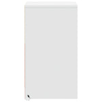 HKH Mesa de Cabeceira com Luzes Led em Derivados de Madeira - Branco