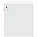 HKH Conjunto de 2 Mesas de Cabeceira de Parede com Luzes Led - Branco