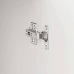 Aparador alto HKH blanco de madera procesada con 2 puertas