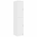 Aparador alto HKH blanco de madera procesada con 2 puertas