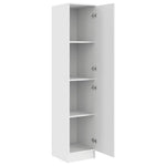 Aparador alto HKH blanco de madera procesada con 2 puertas