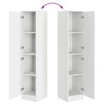 Aparador alto HKH blanco de madera procesada con 2 puertas