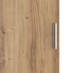 HKH Aparador Alto de Madera Procesada con 2 Puertas - Roble Artesanal
