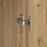HKH Aparador Alto de Madera Procesada con 2 Puertas - Roble Artesanal