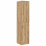 HKH Aparador Alto de Madera Procesada con 2 Puertas - Roble Artesanal