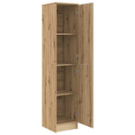 HKH Aparador Alto de Madera Procesada con 2 Puertas - Roble Artesanal