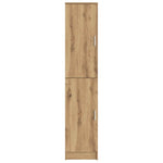 HKH Aparador Alto de Madera Procesada con 2 Puertas - Roble Artesanal