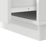 HKH Conjunto de 2 Mesas de Cabeceiras com Gaveta - Branco