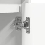 HKH Aparador Moderno em Madeira Processada com Luzes Led - Branco
