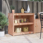 HKH Gabinete de Cocina de Roble Marrón