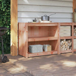 HKH Gabinete de Cocina de Roble Marrón