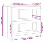 HKH Gabinete de Cocina de Roble Marrón