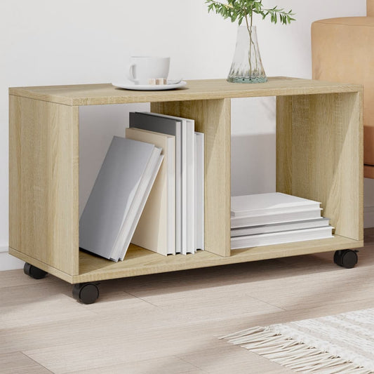 Mueble móvil HKH con ruedas de aglomerado en roble