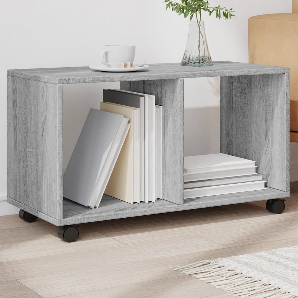 HKH Mueble con Ruedas Gris en Derivados de Madera
