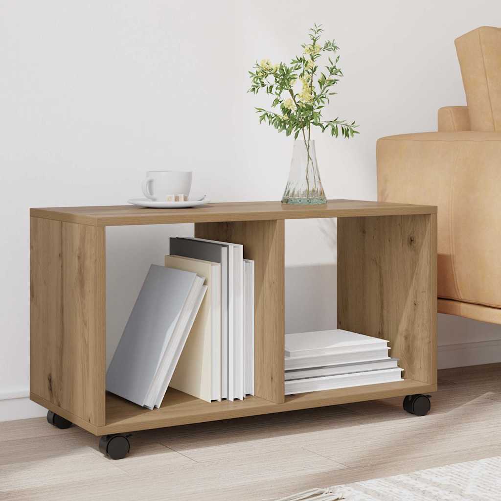 HKH Mueble con Ruedas de Madera Manufacturada Artesana en Roble