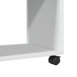 HKH Mesa de Apoio com Rodas em Derivados de Madeira - Branco
