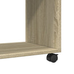 Mesa auxiliar HKH con ruedas, de roble y de madera reconstituida