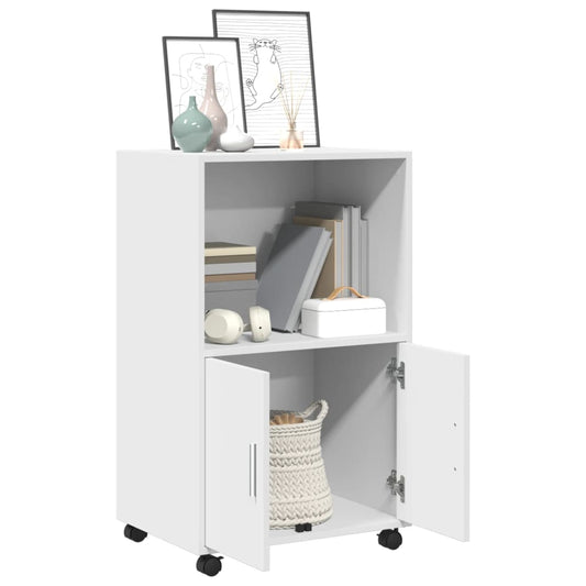 HKH Móvel em derivados de Madeira com Rodas 55 X 40 X 91 Cm - Branco