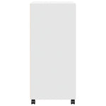 Mueble móvil HKH de madera con ruedas 55 x 40 x 91 cm - Blanco